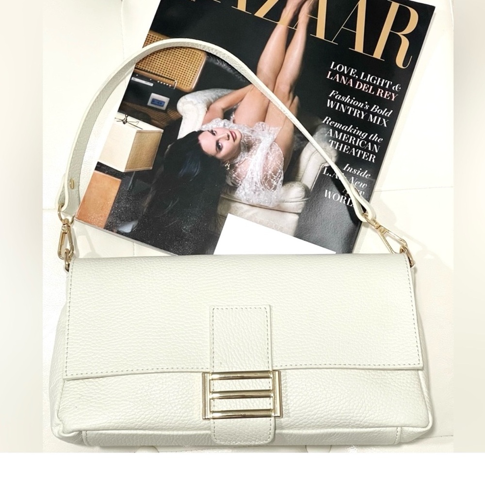 Divina Firenze Italy leather baguette bag